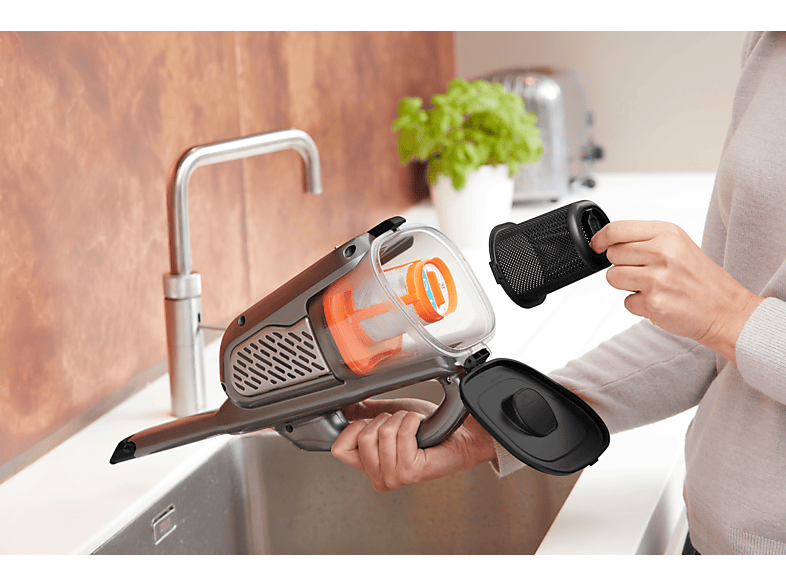 Black & Decker BHHV520BT Akku Staubsauger (Akkulaufzeit: 21 min, Titanium/Silber/Schwarz) — Foto 2 von 5