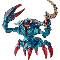 SCHLEICH Kampfkrabbe mit Waffe Spielfigur, Mehrfarbig