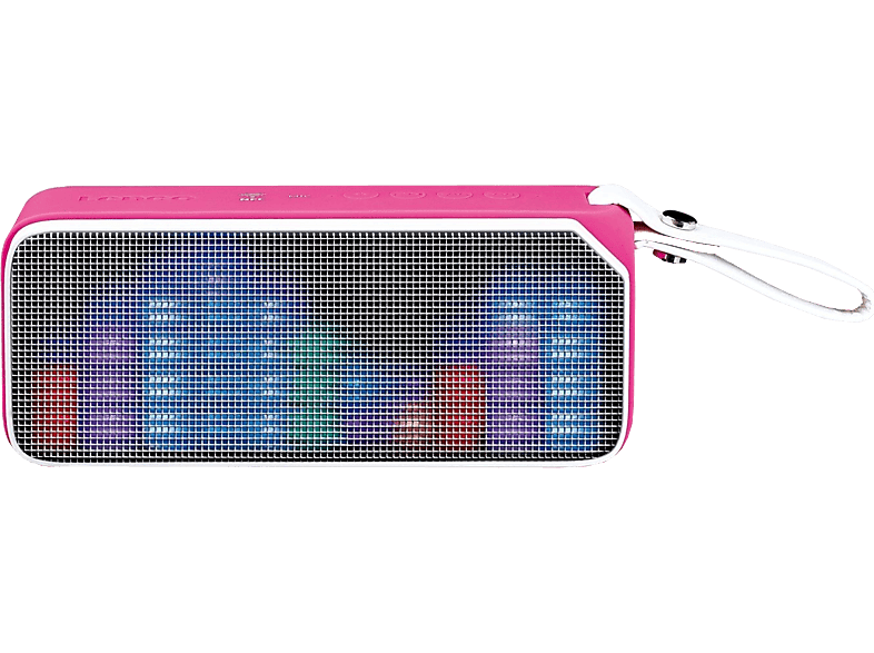 LENCO Draagbare luidspreker met Party Lights Roze (BT-191PK)