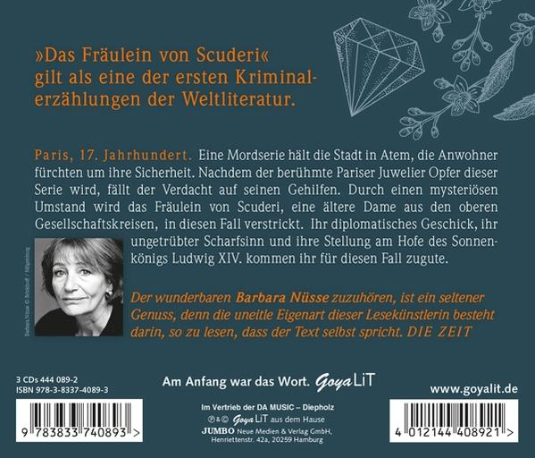 Hoffmann von Scuderi Ernst - Das Amadeus (CD) - Theodor Fräulein