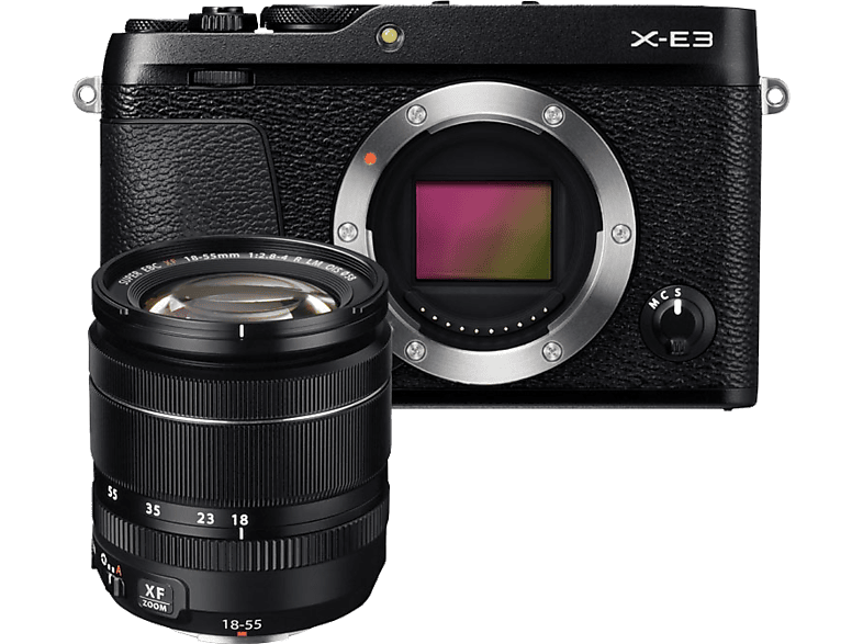 FUJI Hybride camera X-E3 + XF 18-55 mm Zwart (D10691-BK)