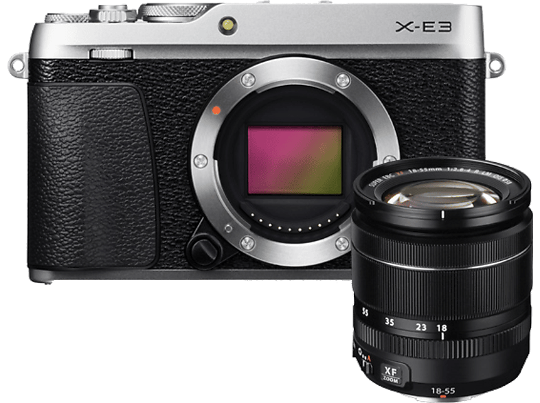 FUJI Hybride camera X-E3 + XF 18-55 mm Zilver (D10691-SK)