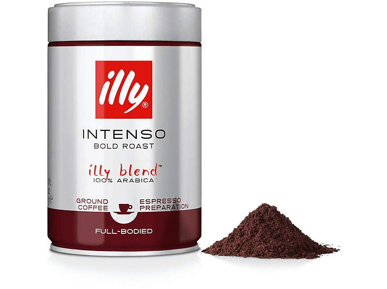 Café molido - Illy Intenso (Dark Roast), Tueste oscuro, 250g
