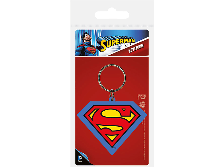 EMPIRE Superman - Shield - Gummi Schlüsselanhänger Schlüsselanhänger