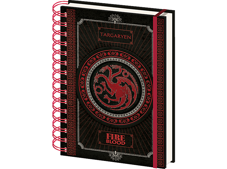 EMPIRE Game Of Thrones Fire Targaryen - & Blood - Lizenz-Notizbuch - Notizbuch
