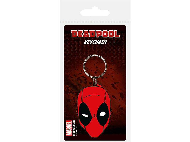 EMPIRE Deadpool - Face - Gummi Schlüsselanhänger Schlüsselanhänger