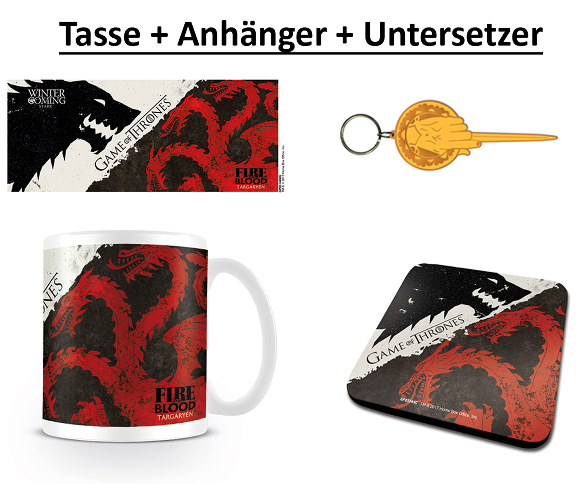 EMPIRE Game of Thrones - Stark & Targaryen - Geschenk-Set Geschenk-Set