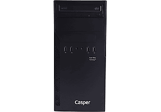 CASPER Nirvana N2H.8100-4D05T/i3-8100/4GB RAM/240GB SSD/Intel HD Graphics /Windows10 Bilgisayar Kasası Siyah