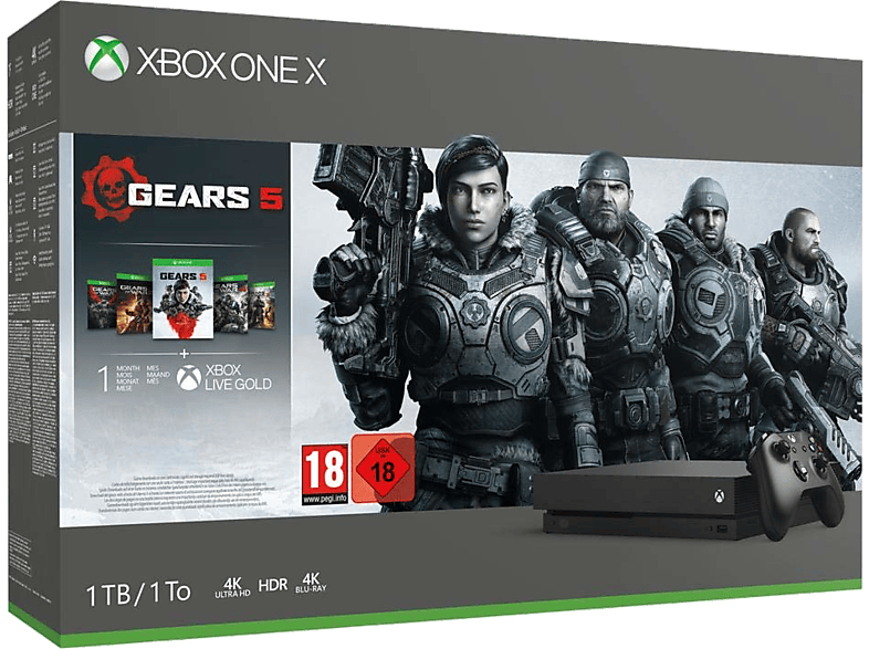 MICROSOFT Xbox One X 1 TB + Gears 5 (CYV-00329)