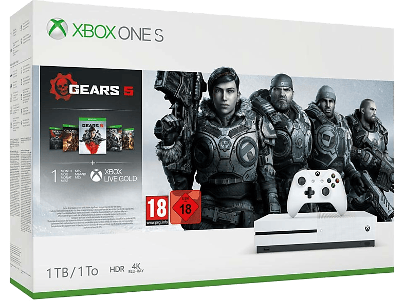 MICROSOFT Xbox One S 1 TB + Gears 5 (234-01028)