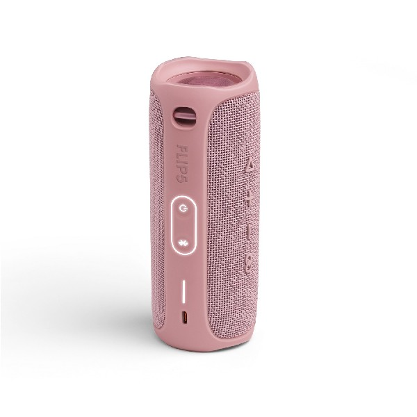 Altavoz inalámbrico - JBL Flip 5, 20 W, Autonomía 12h, Resistente al agua, Rosa