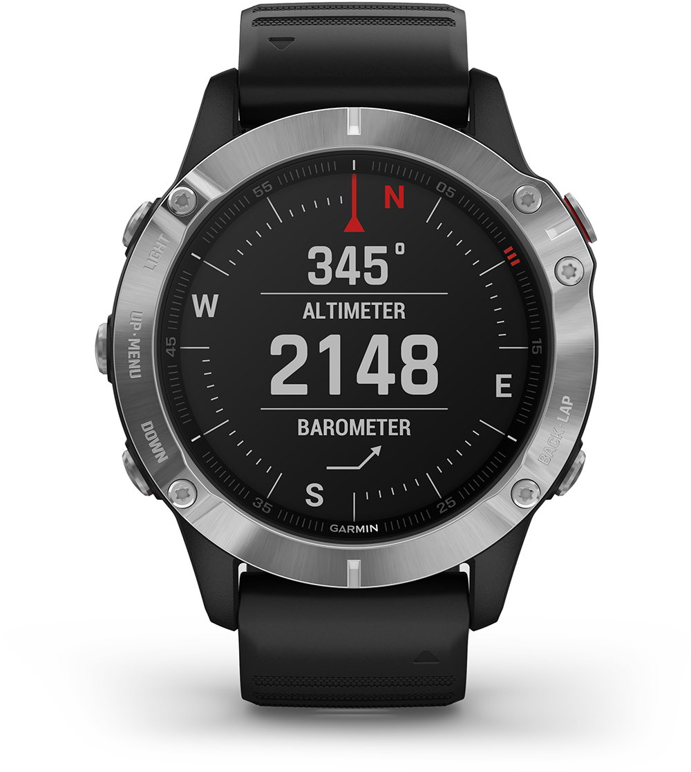 GARMIN fenix 6 47 mm Zwart/Zilver