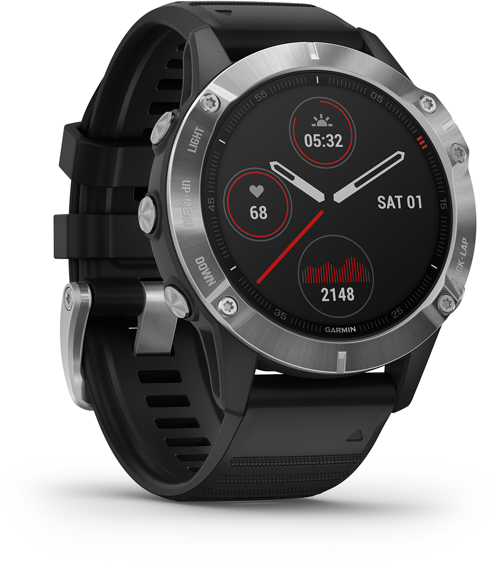 GARMIN fenix 6 47 mm Zwart/Zilver