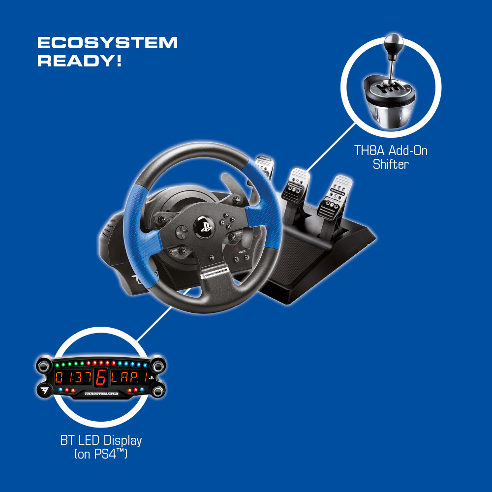 THRUSTMASTER T150 RS PRO (inkl. 3-Pedalset, PS4 / PS3 / PC) Kompatibel mit PS5-Spielen Lenkrad