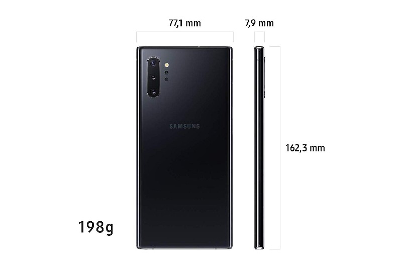 Móvil - Samsung Galaxy Note 10 +, Negro, 256 GB, 12 GB RAM, 6.8" WQHD+, Exynos 9825, 4300 mAh, Android