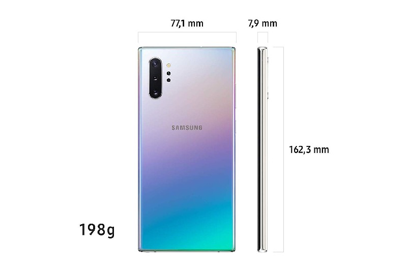 Móvil - Samsung Galaxy Note 10 +, Gris, 256 GB, 12 GB RAM, 6.8" WQHD+, Exynos 9825, 4300 mAh, Android