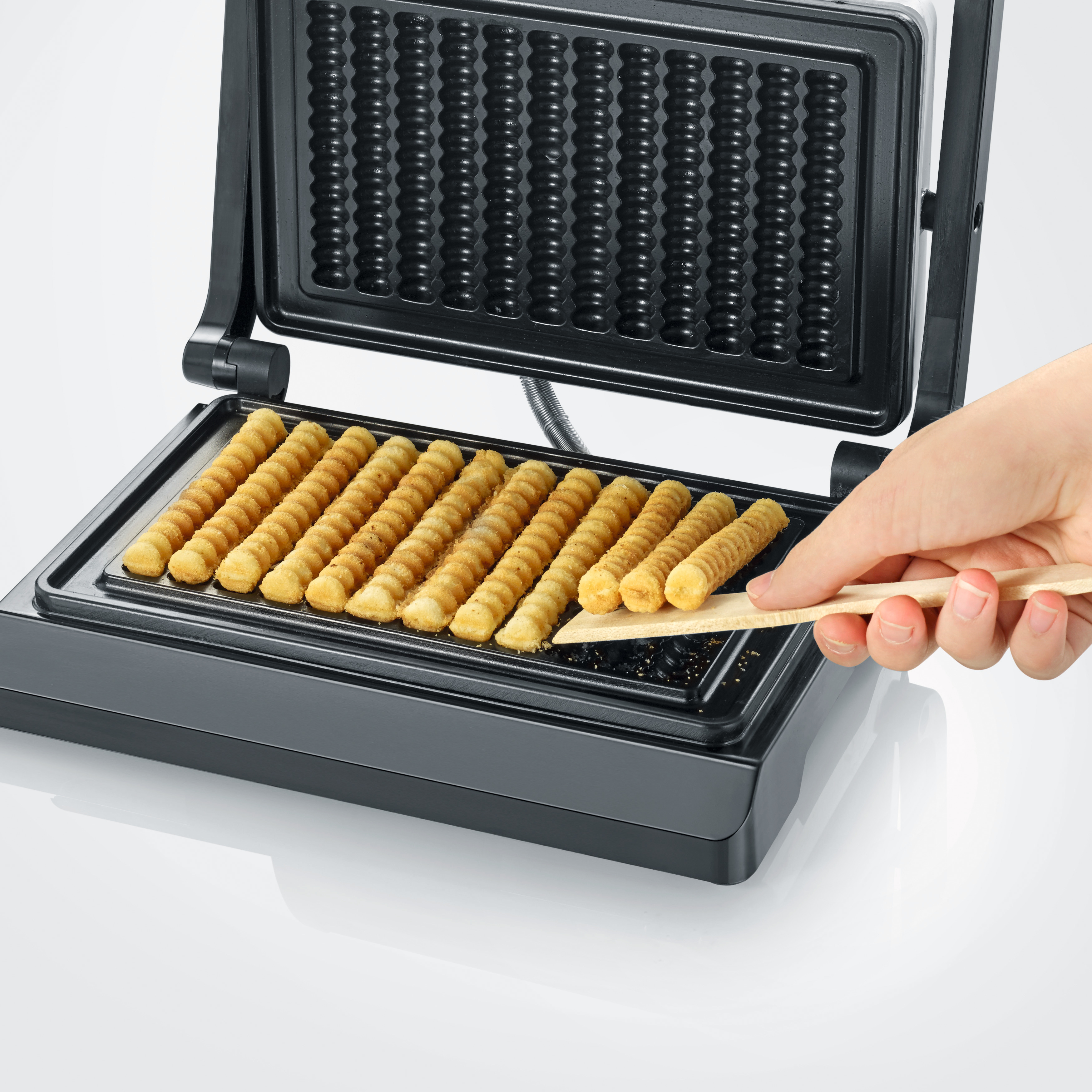 SEVERIN WA 2114 Waffelpommes-Maker Beige