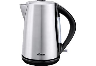 KOENIG Steel Line - Wasserkocher (1.7 l, Edelstahl/Schwarz)