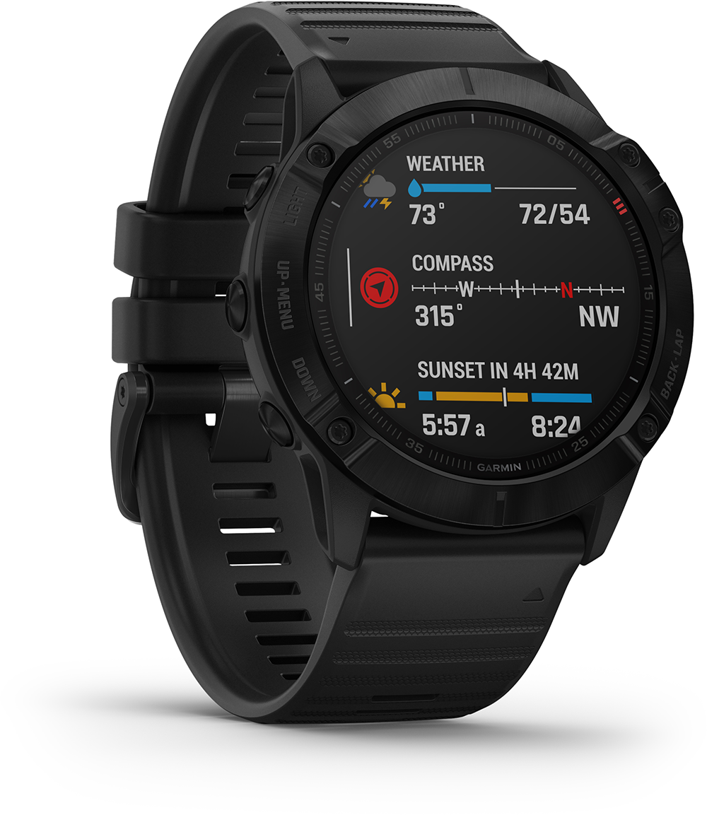 GARMIN fenix 6X Pro 51 mm Zwart/Grijs