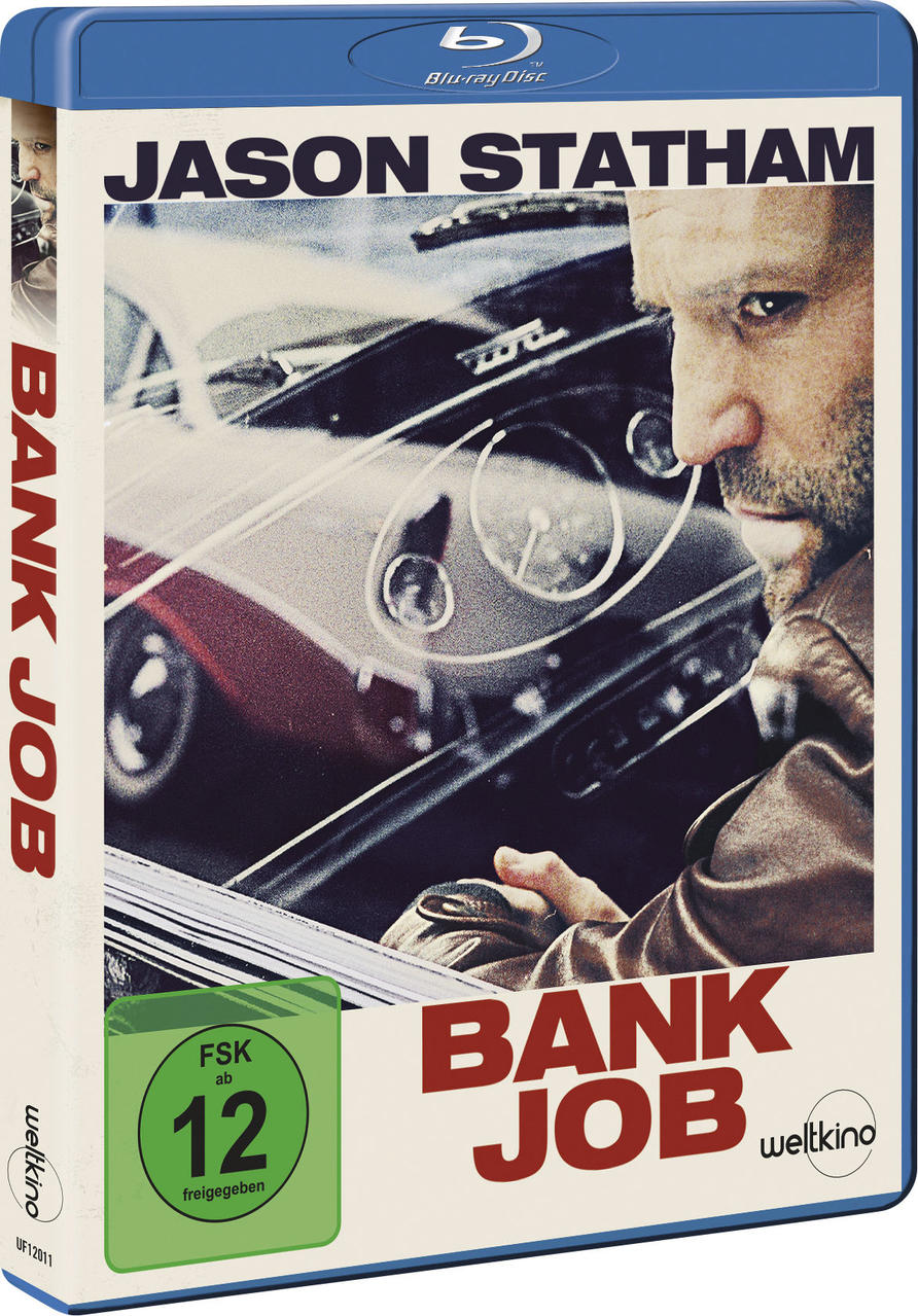 Eine Blu-ray-Hülle des Films „Bank Job“ mit Jason Statham.