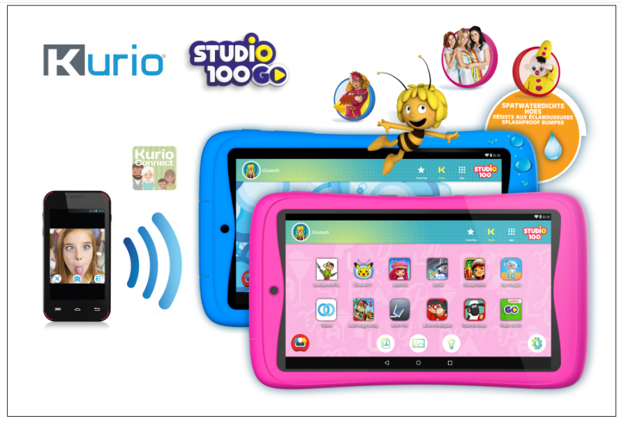 KURIO Tab Connect Studio 100 - Blauw