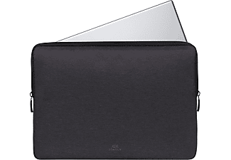 RIVACASE Wasserabweisendes Notebooktasche Sleeve für Universal Wasserabweisendes Polyester, Schwarz