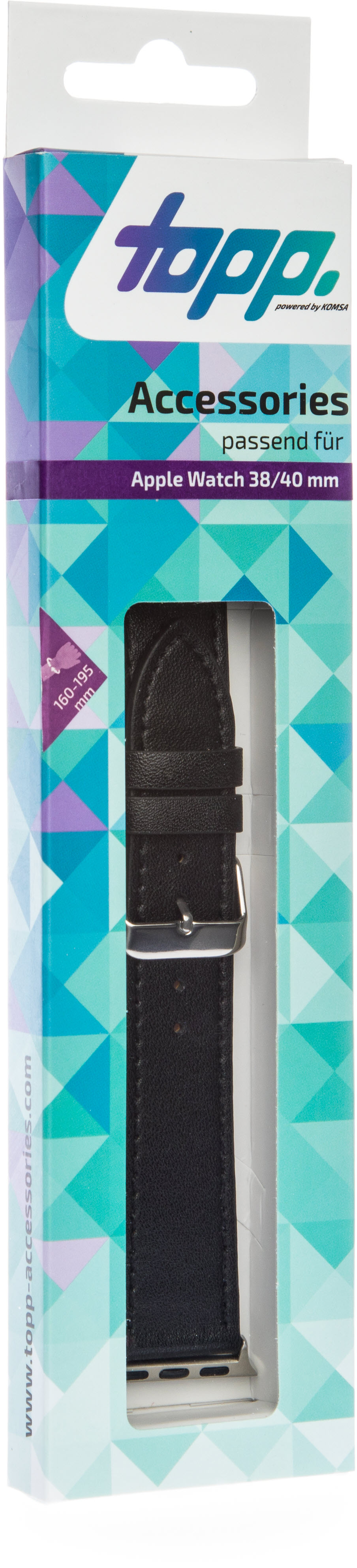 TOPP 40-37-1833, Ersatz-und Wechselarmband, Schwarz