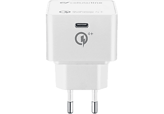 CELLULARLINE ACHUSBQC4TABW - Livraison du chargeur (Blanc)