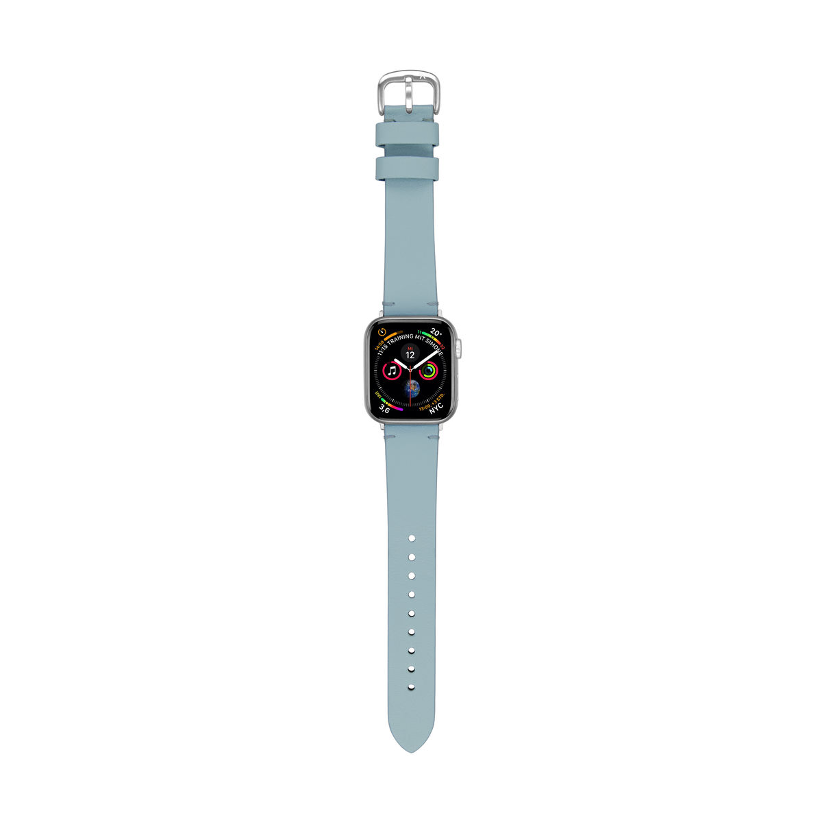 ARTWIZZ WatchBand Leather, Ersatzarmband, Light Blue Apple