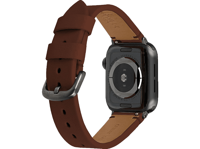 ARTWIZZ WatchBand Leather, Ersatzarmband, Apple, Braun