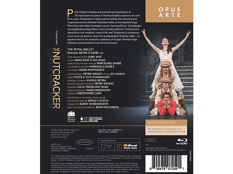 Thumbnail - Barry Wordsworth, Orchestra of the Royal Opera House Covent Garden, The Ballet - Der Nussknacker [Blu-ray] (Blu-ray)