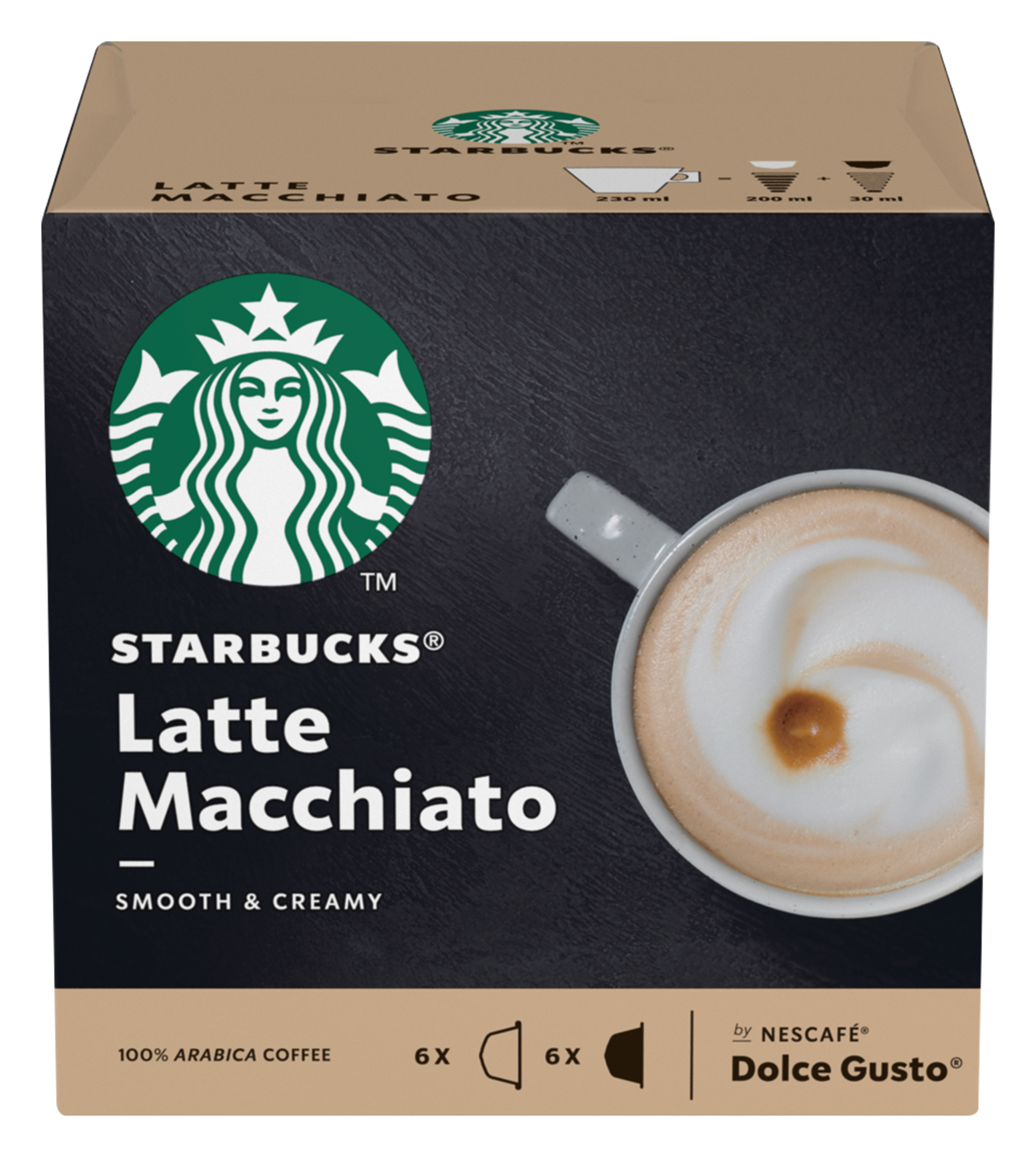 DOLCE LATTE MACCHIATO NESCAFE GUSTO BY Kaffeekapseln (Kapselmaschine) STARBUCKS