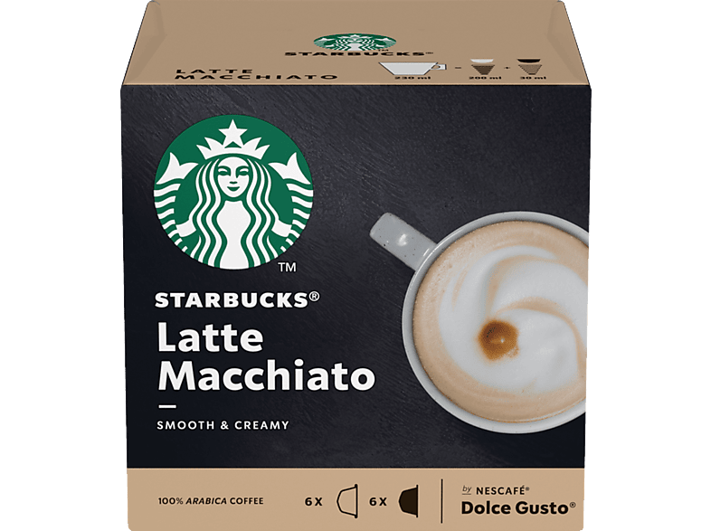 STARBUCKS LATTE DOLCE BY NESCAFE GUSTO Kaffeekapseln MACCHIATO (Kapselmaschine)