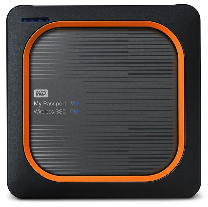 Disco duro de 1TB - WD My Passport Wireless SSD, Externo, USB-A y C, Wifi, Para PC, Mac y Móvil, Gris