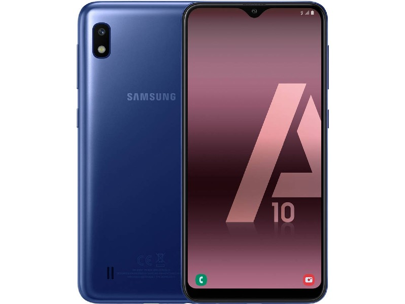 Móvil - Samsung Galaxy A10, Azul, 32 GB, 2 GB RAM, 6.2" HD+, Exynos 7884B, 3400 mAh, Android