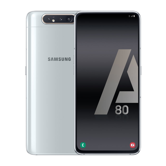 Móvil - Samsung Galaxy A80, Plata, 128 GB, 8 GB RAM, 6.7" Full HD+, SM7150, Android