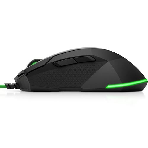 Ratón gaming - HP Pavilion 200, 3200 ppp, Negro
