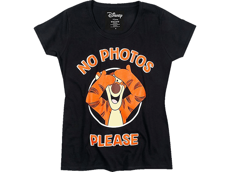 INDIEGO DISTRIBUTION Winnie The Pooh Girlie Shirt Please T-Shirt - Photos Tigger No Girlie