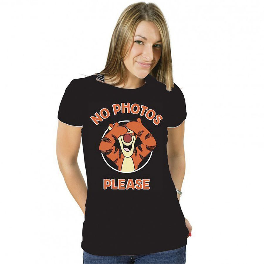 INDIEGO DISTRIBUTION Winnie Tigger The Girlie Photos Please T-Shirt No Pooh Girlie - Shirt