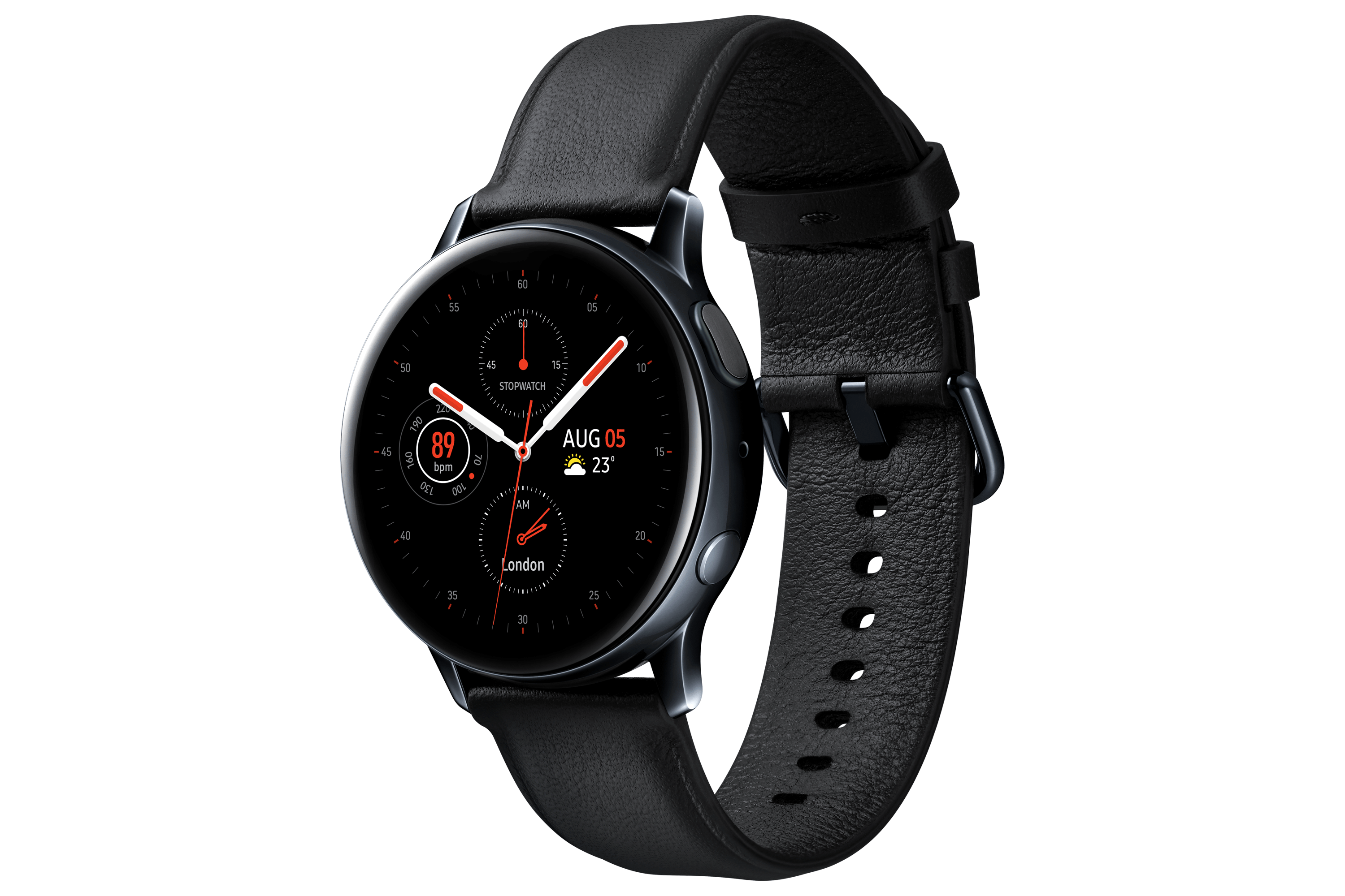SAMSUNG Galaxy Watch Active2 Fashion 44 mm Zwart/RVS