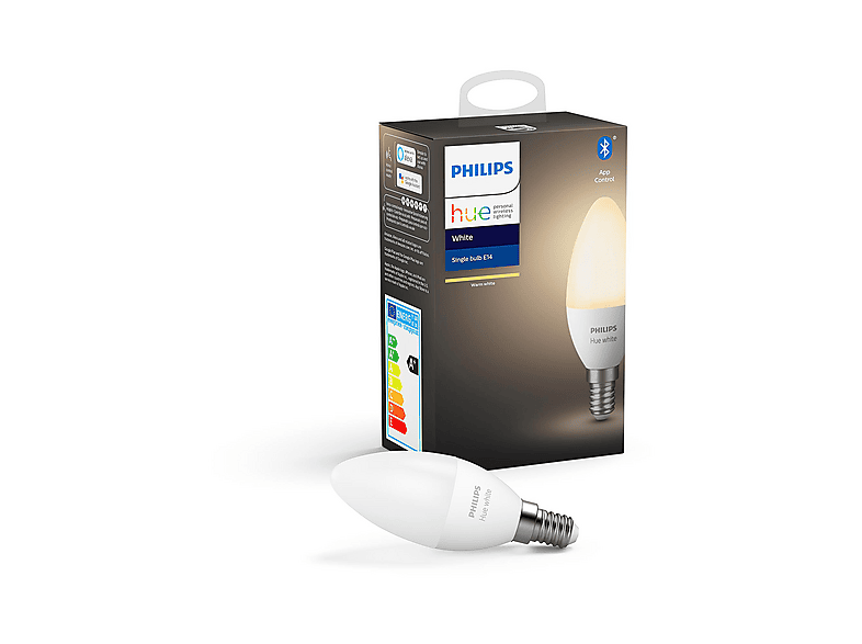 Philips Hue Kaarslamp White E14 Bluetooth Duo Pack - - Voor 23