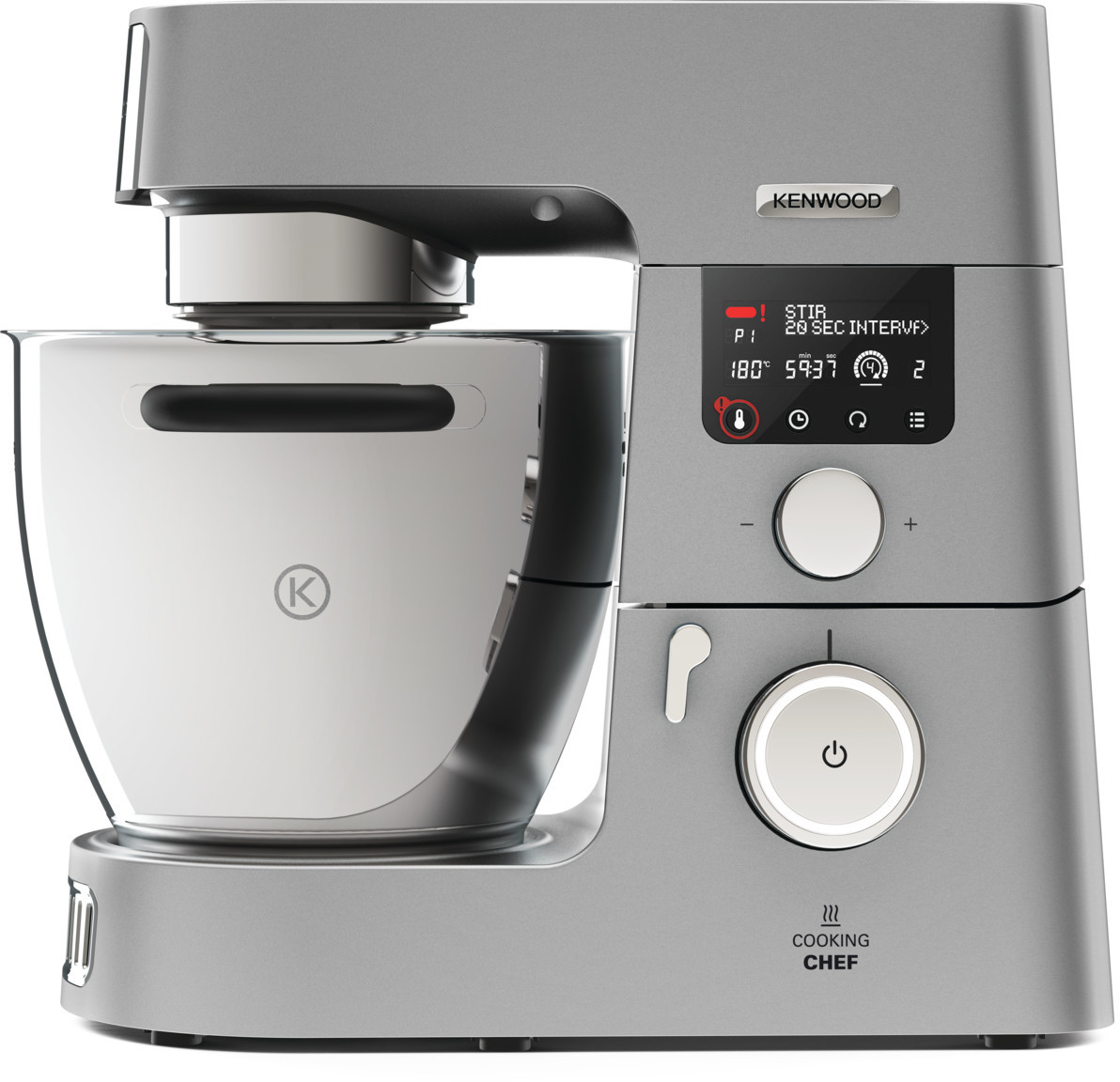 KENWOOD Cooking Chef Gourmet KCC9040S Küchenmaschine Silber (Rührschüsselkapazität: 6,7 l, 1500 Watt)