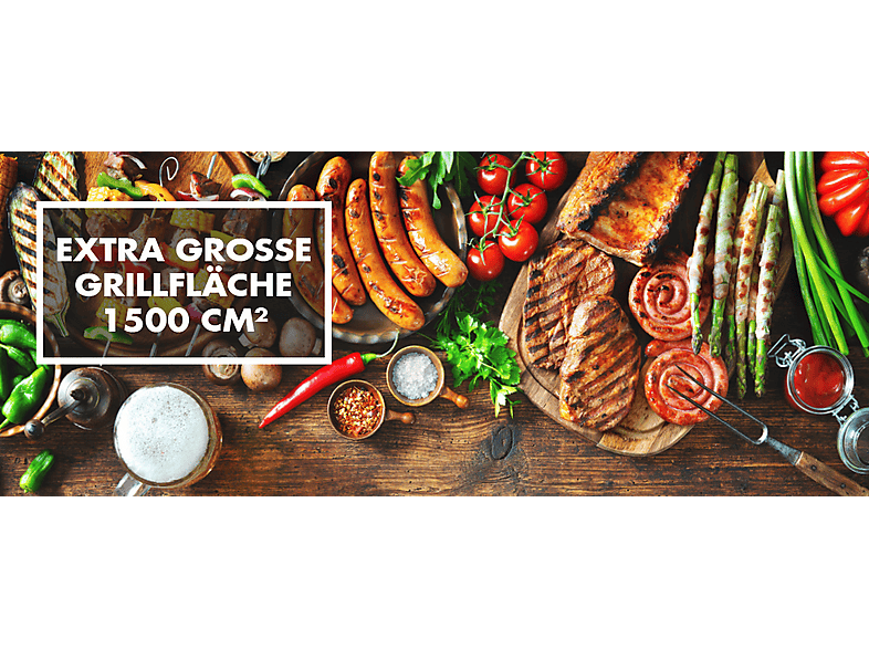 Gastroback 42523 Advanced Pro BBQ Tischgrill, Silber (2300 Watt) — Foto 3 von 5