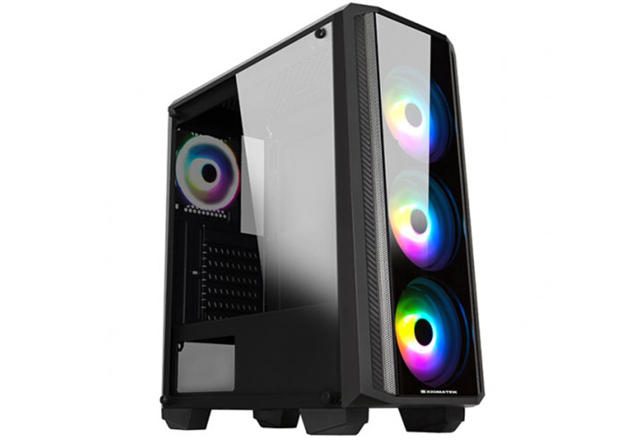 XIGMATEK EN42548 Siricon II X-Power 650W 4*12cm RGB Fan Usb 3.0 Temper Camlı Gaming Oyuncu Kasası Siyah