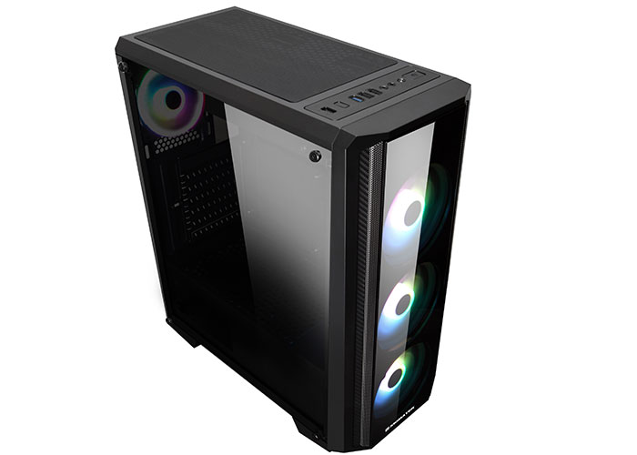 XIGMATEK EN42548 Siricon II X-Power 650W 4*12cm RGB Fan Usb 3.0 Temper Camlı Gaming Oyuncu Kasası Siyah