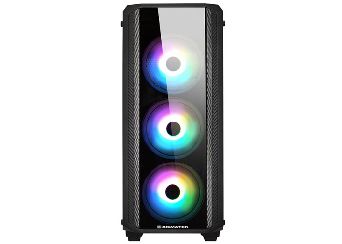 XIGMATEK EN42548 Siricon II X-Power 650W 4*12cm RGB Fan Usb 3.0 Temper Camlı Gaming Oyuncu Kasası Siyah