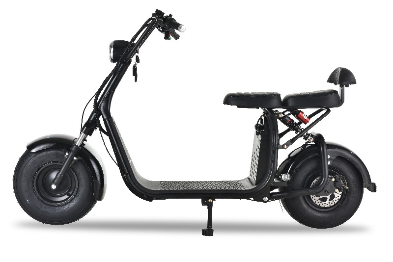 Ciclomotor eléctrico - Rollergo Skateflash GTA18, 1000W, 40Km autonomía, Negro