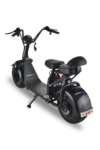 Ciclomotor eléctrico - Rollergo Skateflash GTA18, 1000W, 40Km autonomía, Negro