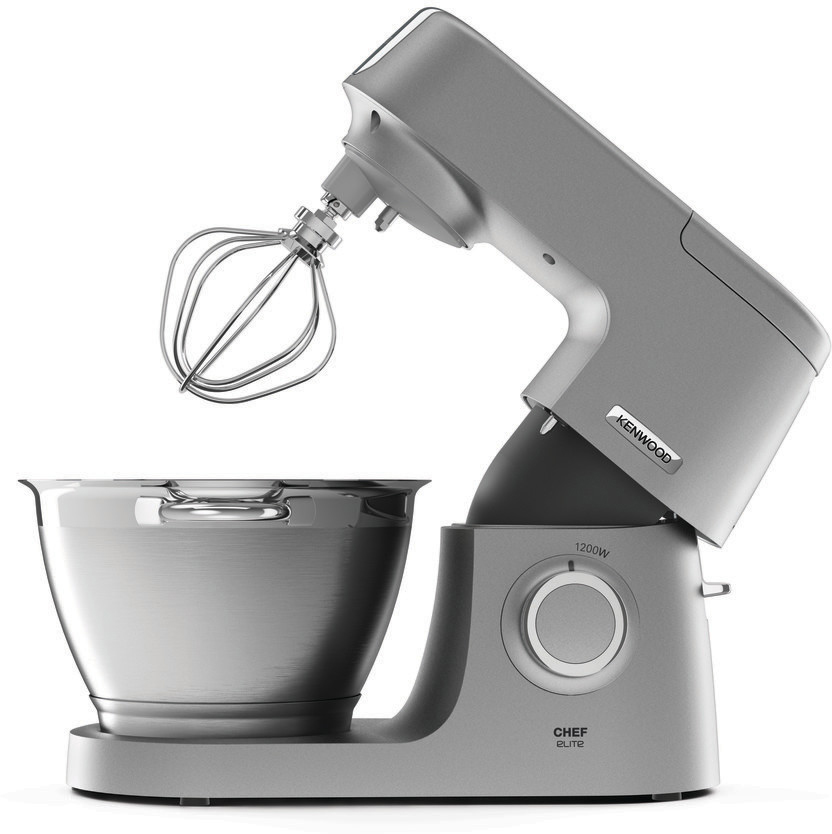 KENWOOD Chef Elite KVC5391S  Küchenmaschine Silber/Edelstahl (Rührschüsselkapazität: 4,6 l, 1200 Watt)