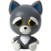 GOLIATH Feisty Pets - Grey Dog 10cm Plüschtier, Mehrfarbig